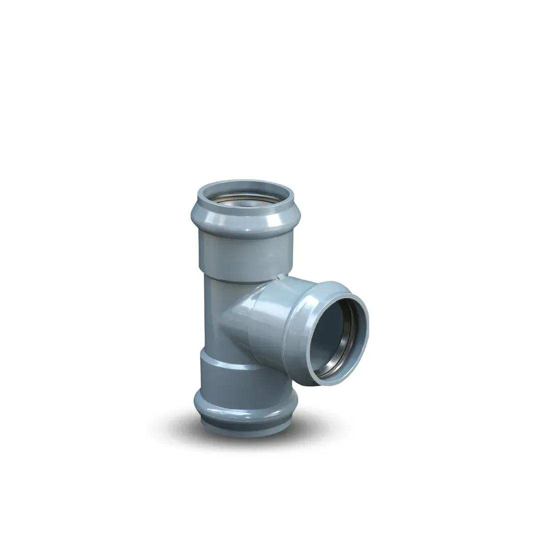 TEE UF PVC PN10 INYECTADO NTPISO1452
