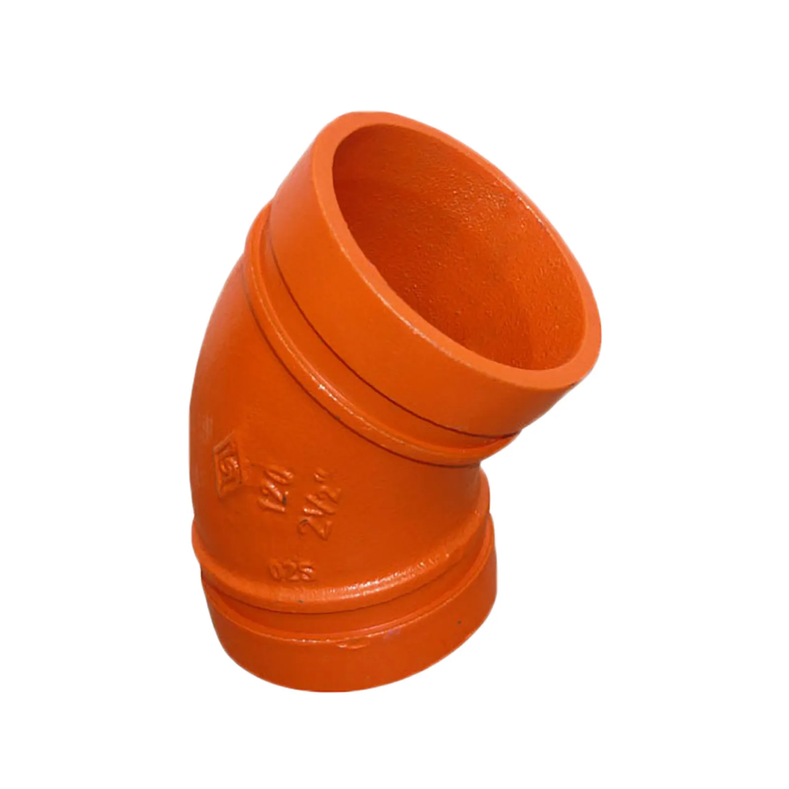 CODO RANURADO UL/FM X 45° FIERRO DUCTIL ASTM A536 UL/FM