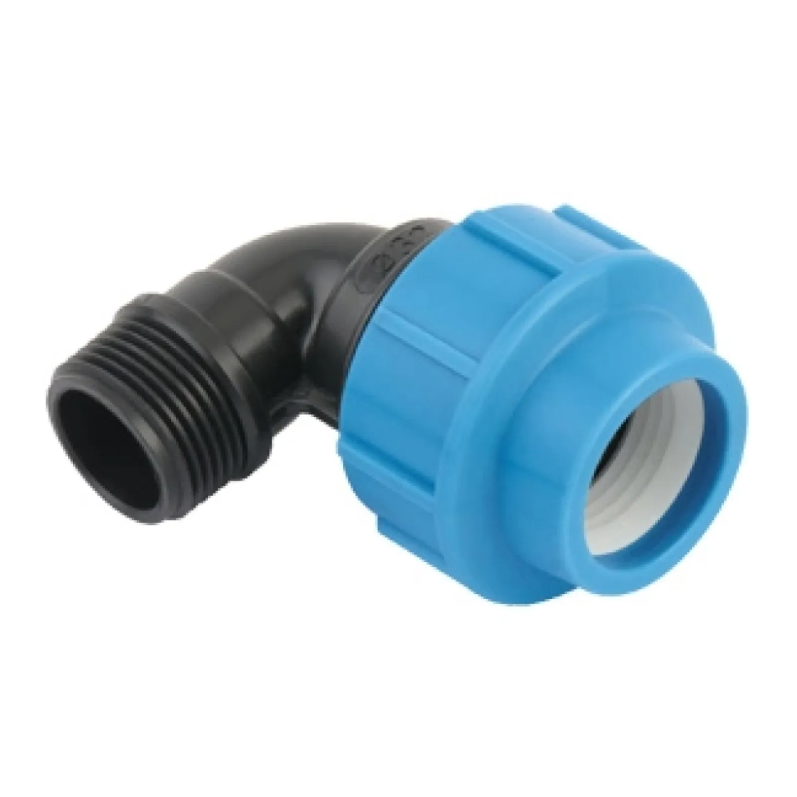 CODO ROSCA MACHO PP 90° PN16
