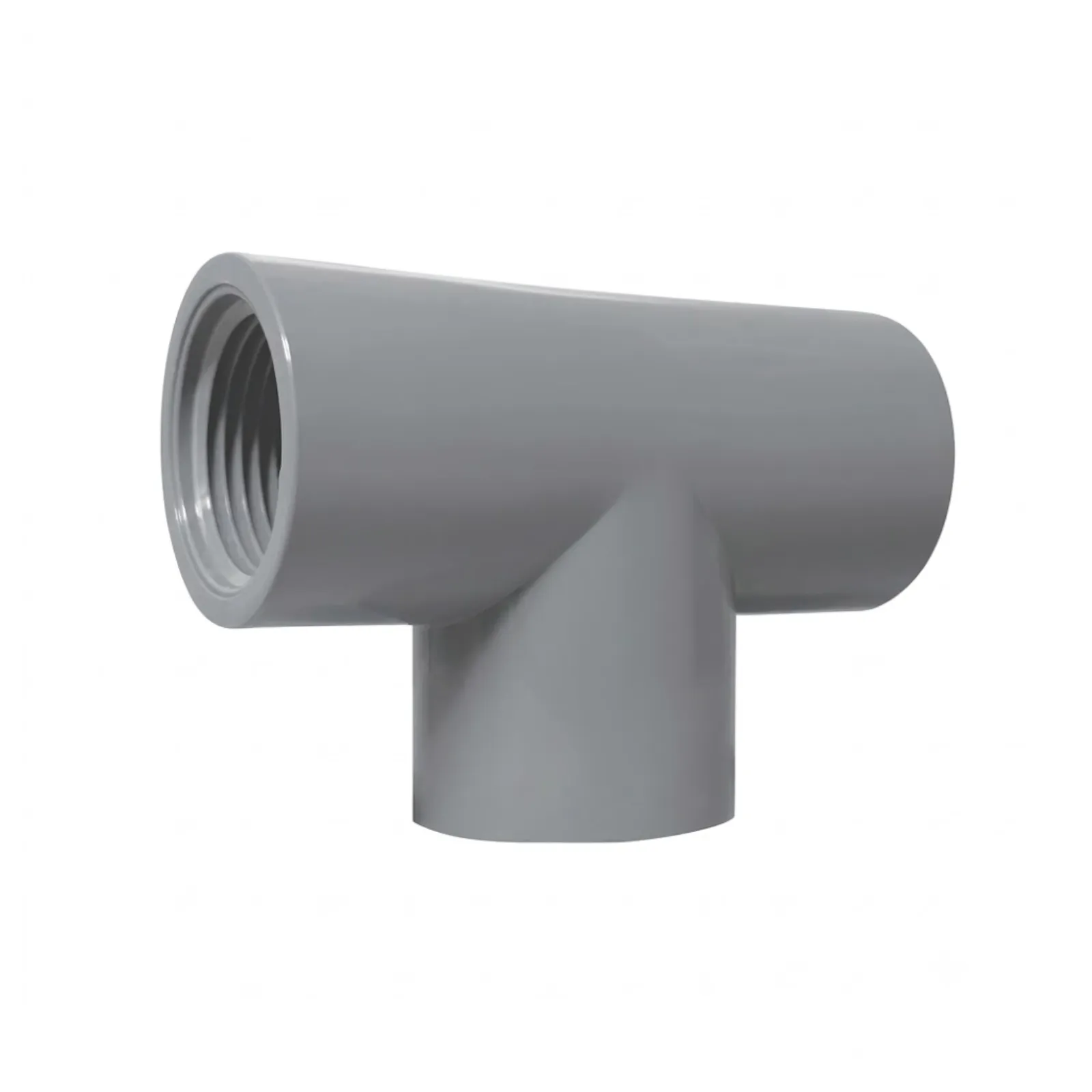 TEE CR PVC PN10 INYECTADO NTP 399.019
