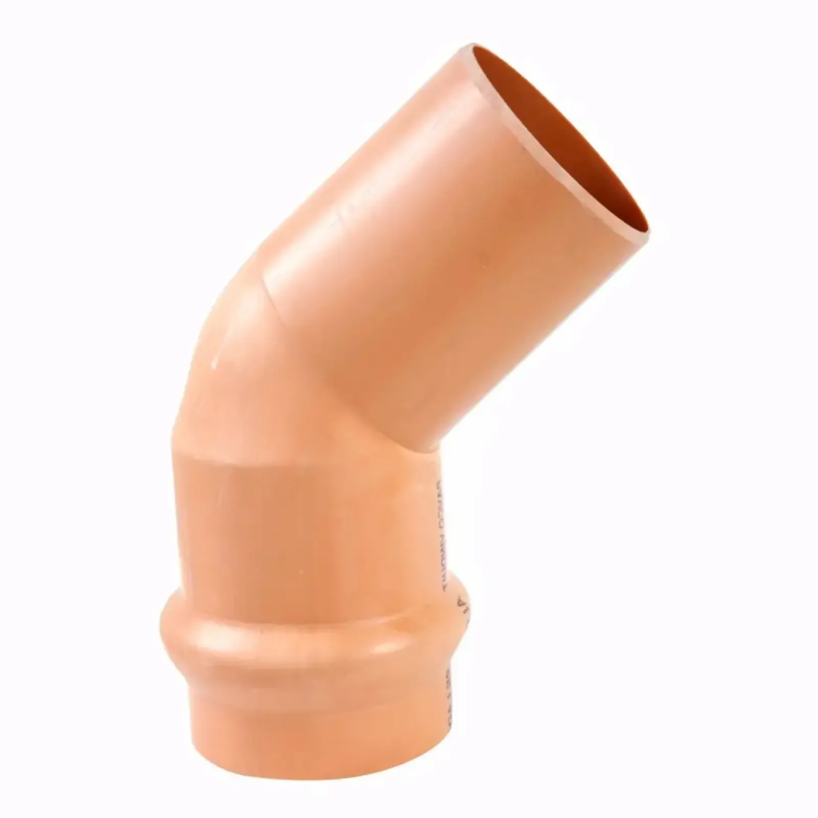 CODO CACHIMBA UF PVC 45° INYECTADO NTPISO4435