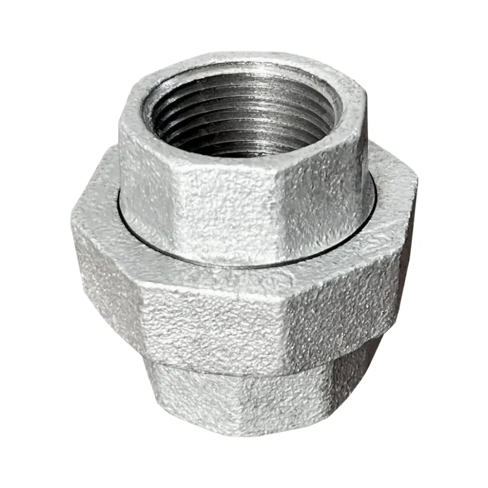UNION UNIVERSAL FIERRO MALEABLE GALVANIZADO X 45° CLASE 150 ROSCA NPT UL/FM