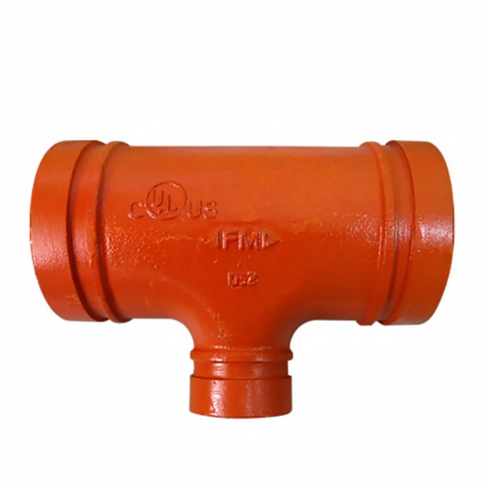 TEE REDUCCION RANURADA UL/FM FIERRO DUCTIL ASTM A536 UL/FM